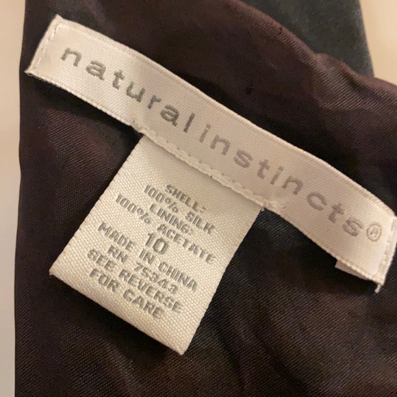 Natural Instincs- Black Silk Dress - Picture 3 of 6